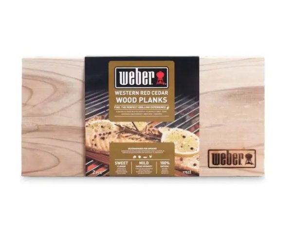 Кедрови дъски за опушване на месо и риба, 2 броя | Weber®